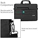 Brinch 17.3 Inch Multi-Functional Suit Fabric Portable Laptop Sleeve Case Bag for Laptop, Tablet, MacBook, Notebook - Black