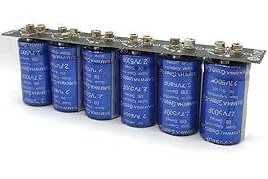 XIFOR SAMWHA Super Farad Capacitor 6pcs/Set, 16V 83F Automotive Electronic Rectifier Large Capacity Board with Screw Hole