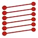 TwistieMag Strong Magnetic Twist Ties - The Lady in Red Collection - Cherry Red 6 Pack - Super Powerful Unique Solution for Cable Management, Hanging & Holding Stuff, Fidgeting, Or Just for Fun!