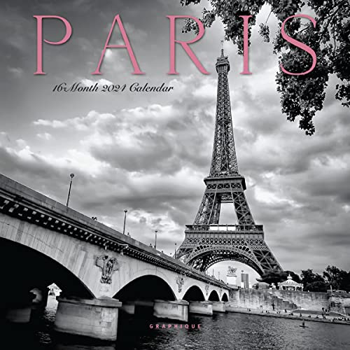 Graphique 2024 Paris Mini Wall Calendar | 7” x 7” | Thick Paper | Home & Office…