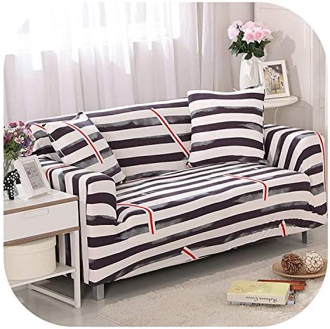 Elastic Corner Sofa Covers Stretch Non-slip Polyester Sectional Slipcover All-inclusive Sofa Cushion Sofa Towel 1/2/3/4-seater,Color 2,Single Seat 90-140CM