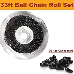 Jishi Steel Ball Chain Bead Dog Tag Chain Beaded