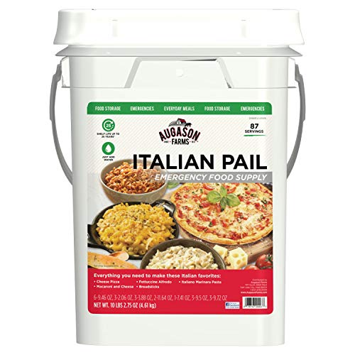 Augason Farms Italian Variety Pail Emergency Survival Food Everyday Meal Prep
