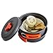 Extreme Nomad Camping Mess Kit Camping Cookware Pots and Pans Lightweight Backpacking & Hiking Equipment Outdoor Cooking Gear, 10 Piece Cook-Set, Durable and Compact, Pots, Bowls and Utensils