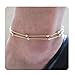 Zealmer Women Delicate Feet Chain Jewelry Anklet Bracelet Beads Gold Color