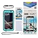 Galaxy S6 Waterproof Case,Easylife IP68 Certified with Built-in Screen Protector Extreme Durable Shockproof Full Sealed Case Cover Protective Perfectly Fit Samsung Galaxy S6 (Blue)