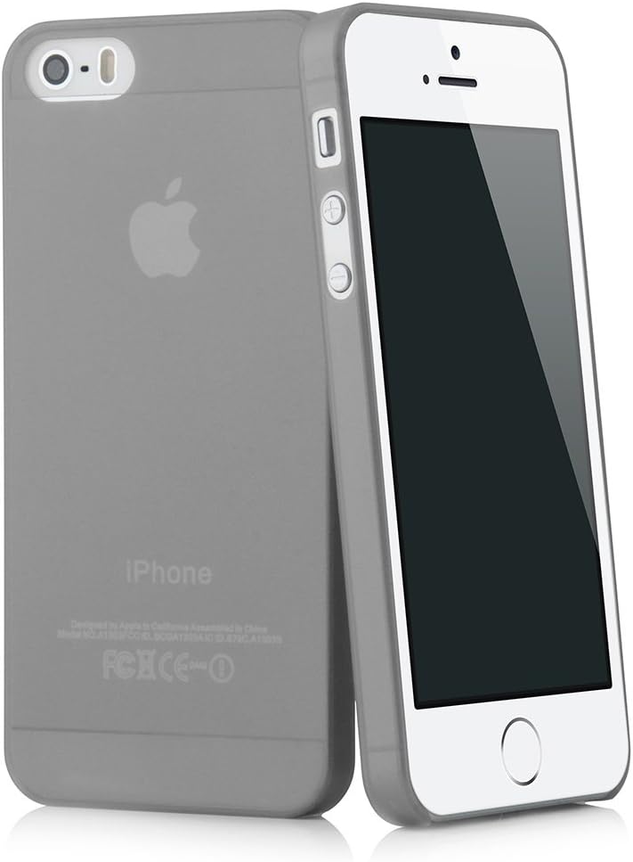 QUADOCTA iPhone SE 5s 5 case Cover “Tenuis“ in Gray - Extreme Thin Bumper as Premium Accessory for The iPhone SE 5/5s
