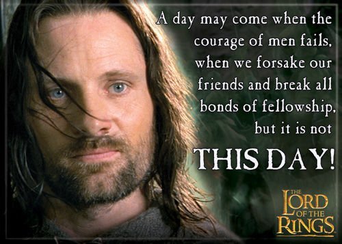Lord of the Rings - Aragorn This Day - Refrigerator Magnet