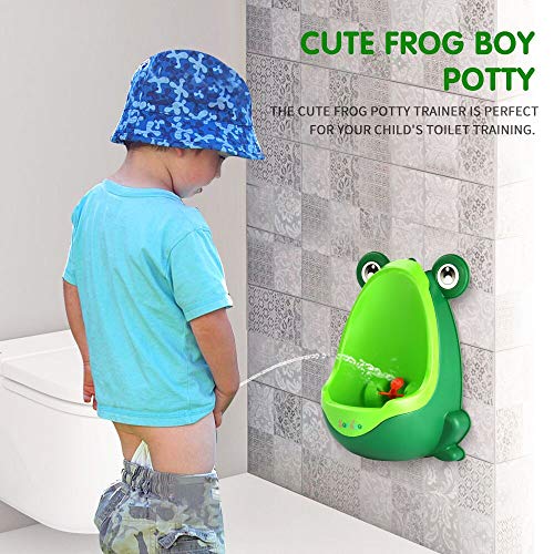 Soraco Frog Potty Toilet Training Urinal with Funny Whirling Target (Yellow) - Thumbnail 2