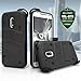 Zizo BOLT Series compatible with Motorola moto g4 Play Case Military Grade Drop Tested with Tempered Glass Screen Protector, Holster BLACK