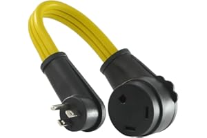 Conntek 15 Amp to 30 Amp RV Camper Flat Cable Cord Adapter