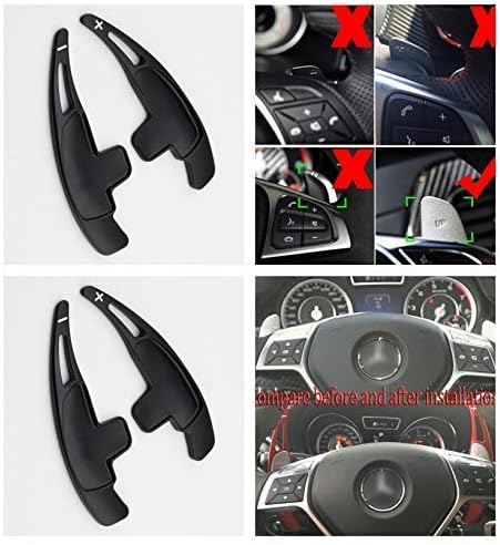 FFZ Parts Shift Paddles Suitable for A C E CLA CLS GLC GLE ML AMG Black