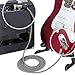 MIMIDI Guitar Amp Cord 10 ft 1/4 Inch Straight to Right Angle Instrument Guitar Cable for Amplifier, Electric Guitar/Bass/Amplifier/Keyboard/Pro Audio (Black)
