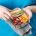 LunchBots Trio II Stainless Steel Food Container - Three Section Design Perfect for Healthy Snacks, Sides, or Finger Foods On The Go - Eco-Friendly, Dishwasher Safe and BPA-Free - Red Dots