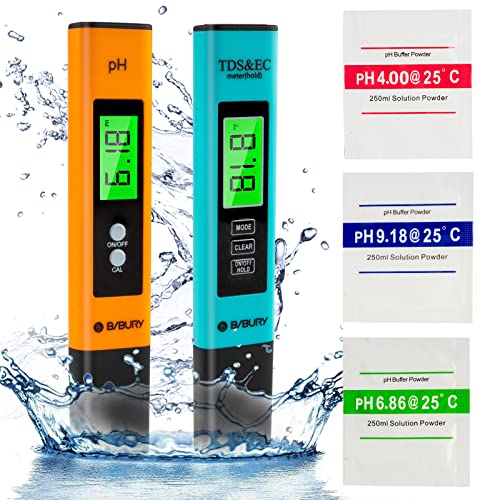 PH Meter and TDS Meter Combo, Digital PH Meter for Water - 0.01ph High ...