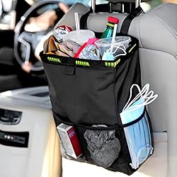 Hanging Car Trash Can with Storage