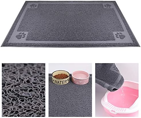 KITAINE Pet Feeding Mat for Dog Cats Waterproof Large XL Dog Mat for Food & Water Bowls Feeders Dishes Easy to Clean Cat Dog Food Mats Non-Slip for Floors