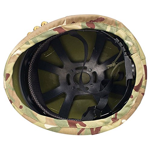 Kids Multi Cam Combat Vest & Camo Helmet, with Free Dog Tags, Fits Age 5-12
