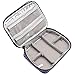Teamoy Travel Jewelry Organizer Case, Storage Bag Holder for Necklace, Earrings, Rings, Watch and More, High Capacity and Compact,Purple Dots
