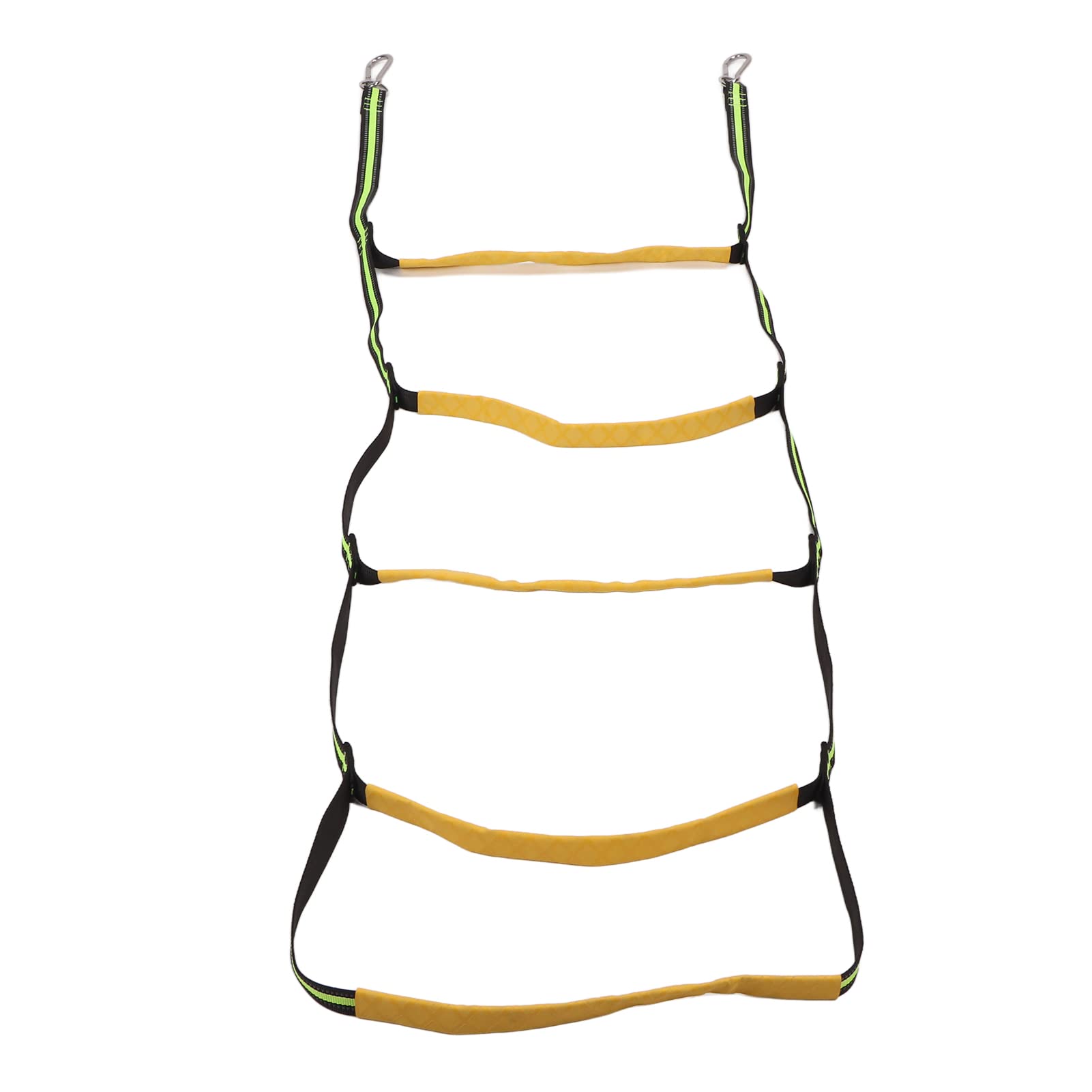 Sonew 5 Step Boat Rope Ladder, Portable Assist Marine Rope Folding Swim Ladder Climbing Aider for Sailboat, Inflatable Boat, Kayak, Swimming Pool