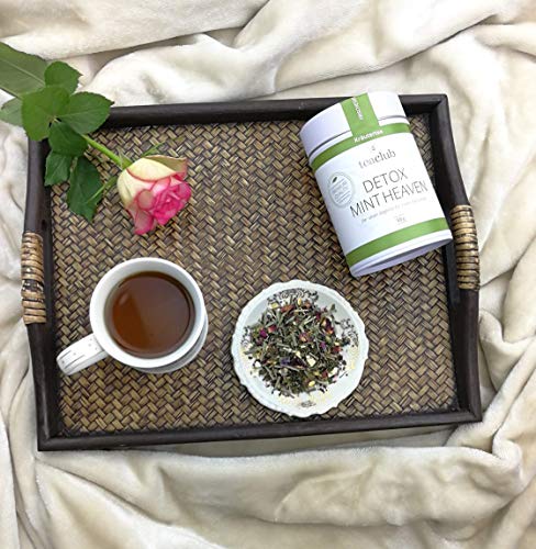 Basischer Kräutertee Lose 100g, Kräuter Tee Mischung mit Brennnessel Zitronengras Minze, Basentee Wellness-Tee, TeaClub Herbal Tea Mint Heaven – Bild 6