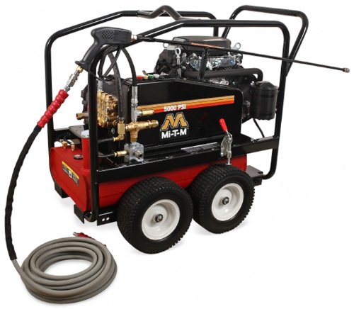 Mi-T-M CWC-5005-4MGH CWC Gasoline Series Cold Water Belt Drive, 688cc Honda OHV Electric Start Gasoline Engine, 5000 PSI Pressure Washer