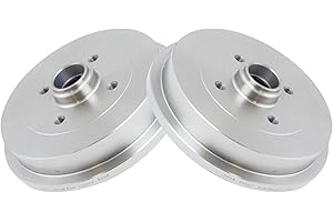AM AUTOPARTS Rear Brake Drum Pair Set Kit LH Side Left & RH Side Right Compatible With Audi VW