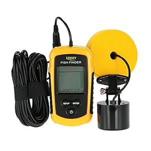 Lixada Détecteur De Poisson, Écran Couleur Lcd Portable 100m Ecosondeur Pêche Détecteur De Poisson Filaire Portée Gamme Sonar Sondeurs