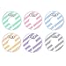 Blulu Clothing Rack Size Dividers Baby Closet Dividers Round Closet Organizer, 6 Pieces, 6 Colors