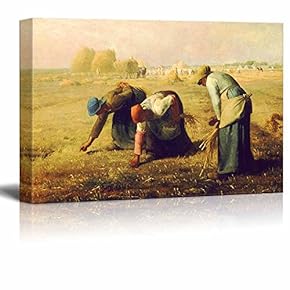 Gleaners by Jean Millet - Canvas Prints