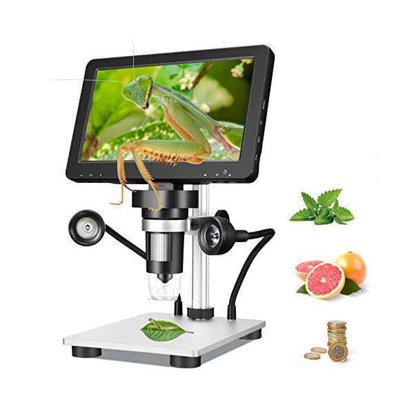 ETE ETMATE Digitalmikroskop 2021 Neueste 12MP DM9 HD 7-Zoll-Bildschirm 1000X mit LED-Licht für die industrielle…