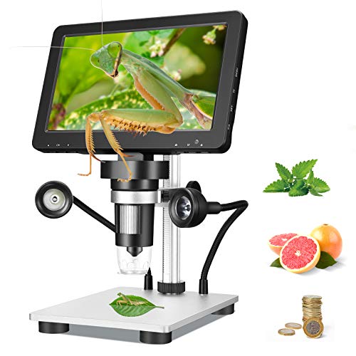 ETE ETMATE Digitalmikroskop 2021 Neueste 12MP DM9 HD 7-Zoll-Bildschirm 1000X mit LED-Licht für die industrielle…
