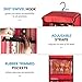 ZOBER Exclusive Hanging Gift Wrap Organizer with Plastic Cover, Convenient Drawer Ribbon Organizer, Durable Construction