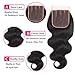 VRBest Virgin Brazilian Straight Human Hair Extensions 3 Bundles Unprocessed Brazilian Virgin Hair Weave Bundles Natural Black Color (12 14 16 +10 closure)