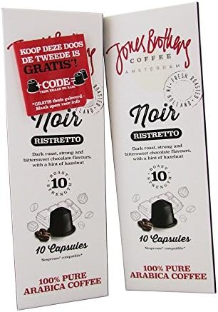 20 Dutch Nespresso Style Coffee Pods Bundle - Ristretto Noir