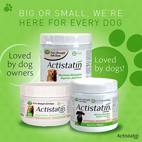 Actistatin Canine Large Dog Soft Chews, 120ct Patented ExtraStrength