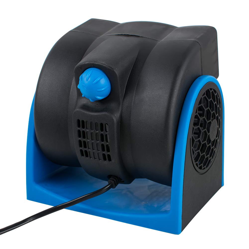 Pevor Car DC12V Air Cooling Fan Auto Truck Vehicle SUV Adjustable Speed Silent Cooler Vent (Blue, 12v)