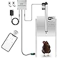 JVR Automatic Chicken Coop Smart Door Compatible with Alexa, Google Assistant, Home Assistant, Tuya - WiFi Electric Opener, Auto Sunrise/Sunset Dusk to Dawn Doors, Chicken Coop Accessories
