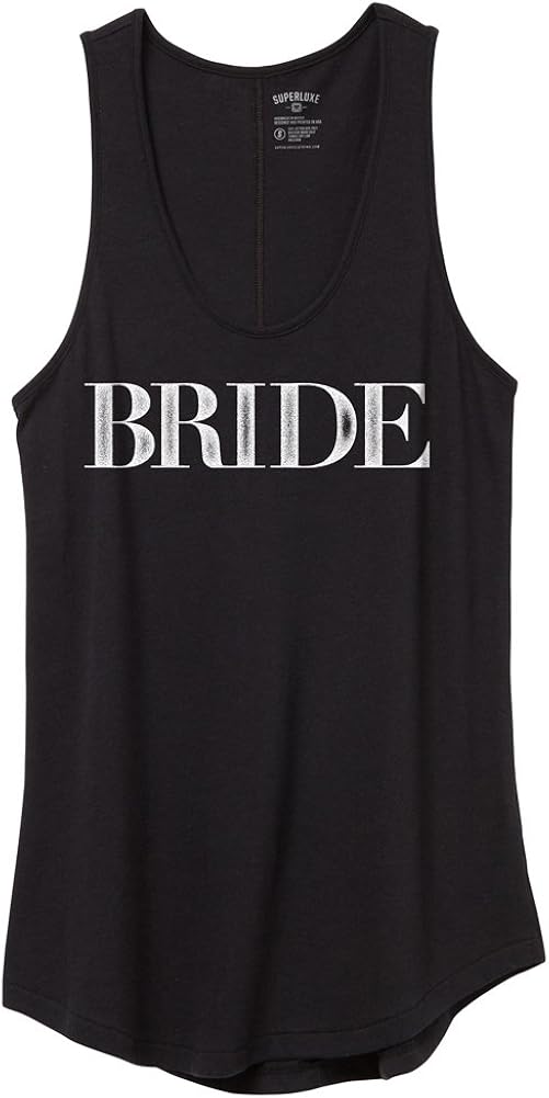 Superluxe Clothing Womens Bride Wedding Day Bridal Vintage Flowy Tank Top