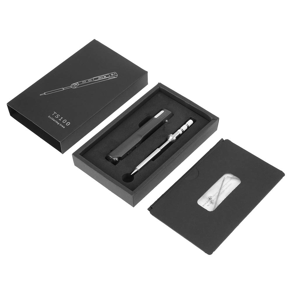 Soldering Iron Kit,65W TS100 Electric Soldering Iron Welding Tool 100-400℃ Adjustable Repair Soldering Iron Kit,for Electronics,Circuit Board Applications