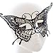 Qinlee Mask Ladies Butterfly Shape Lace Eye Mask Venice Mask Lace Cosplay Venetian Halloween Costume Party Masquerade Mask Black for Venetian Carnival Costume Party, White (Butterfly)
