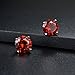 Sterling Silver Solitaire Stud Earrings Cubic Zirconia Simulated Birthstone CZ Earrings 12 Months Gifts