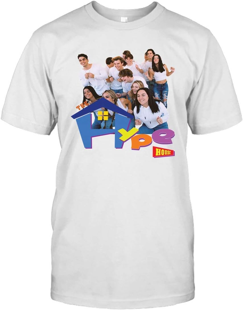 Hype House (tiktok) Merch Charlie Damelio Funny The Hype House Tiktok's Star Member Unisex T Shirt T-Shirt (White;S)