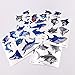 Shark Temporary Tattoos(54Pcs in Large Size) Summer Waterproof Shark Stickers for Boys, Ocean Adventure Party Supplies, Birthday Baby Shower Summer Pool Party Decoration Supplies for Kids and Adults