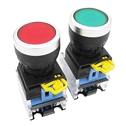TWTADE/Red Yellow Green Momentary Switch, Red