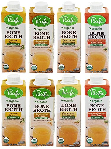 UPC 040201433047, Organic Bone Broth Sampler- Three Free-range Chicken Versions &amp; Turkey, 8 oz each (2 pack)