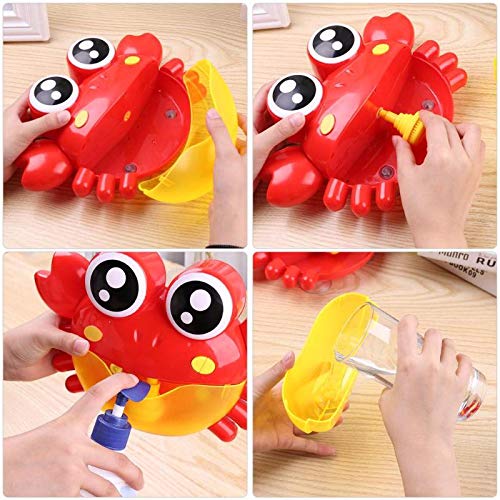 Blue Stones Baby Bubble Machine+Water Crabs Music Bath Bubble Maker Swimming Toys