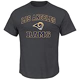 Los Angeles Rams Heart and Soul III Charcoal T-Shirt (M)