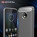 Moto G5 Plus Case, KUGI Soft Silicon Shockproof Luxury Brushed Case with Texture Carbon Fiber Design Protection Cover for Motorola Moto G5 Plus 2017 Smartphone (Gray)