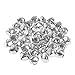 Pengxiaomei 1 Inch Craft Bells, Silver Jingle Bells Bulk for Christmas Festival Decorations (40 Pcs)